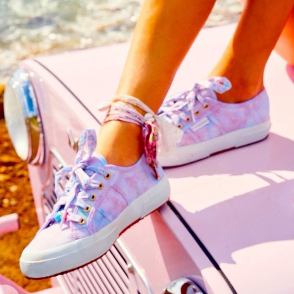 LoveShackFancy Shoes - LoveShackFancy X Superga Cotton Candy Sneakers 8.5